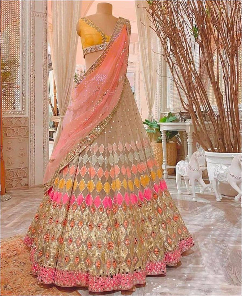 Lehenga Saree Snapdeal Designer Sarees Party Wear Pink Lehenga