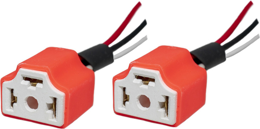 Ovicart H4 Car Motorcycle Headlight Ceramic Bulb Holder 3 Pin Female Socket Wire 2Pcs Headlight Motorbike LED 12 V 36 W Price in India Buy Ovicart H4 Car Motorcycle Headlight