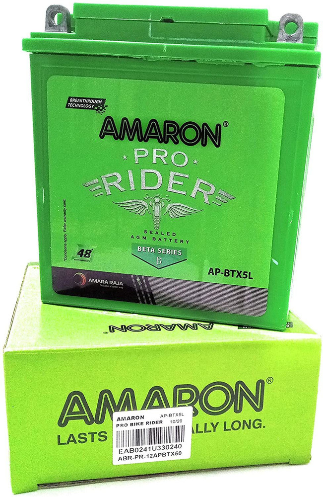 amaron AP-BTX5L 5 amp_hour with 4 Year warranty 5 Ah Battery for 