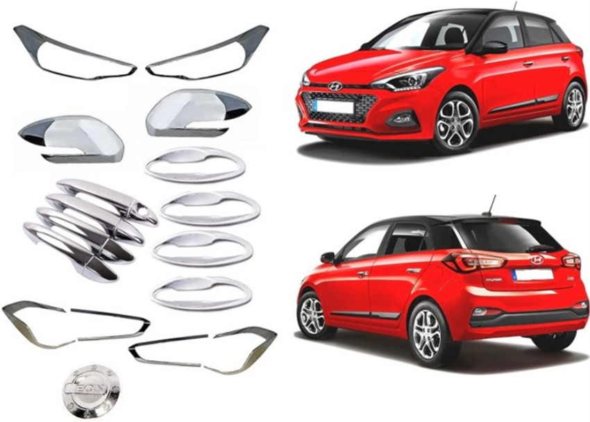 Autxin Exterior Chrome Accessories Combo Kit For I20 Elite 2018 Present Set of 14Pcs Chrome Hyundai I20 Elite Side Garnish Price in India Buy Autxin Exterior Chrome Accessories Combo Kit For I20