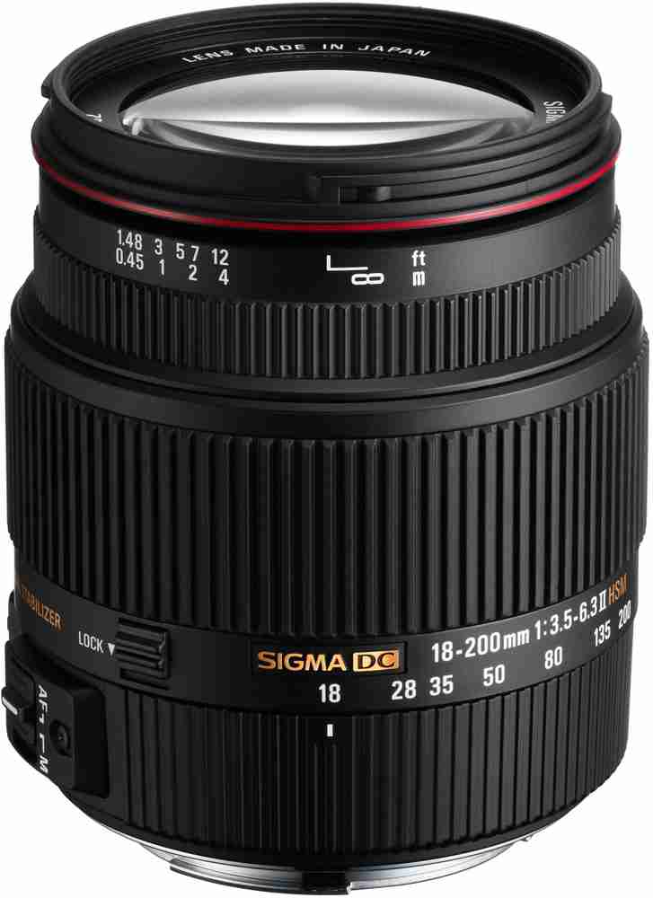 SIGMA 18 - 200 mm F3.5-6.3 II DC (OS) HSM for Canon Digital SLR 