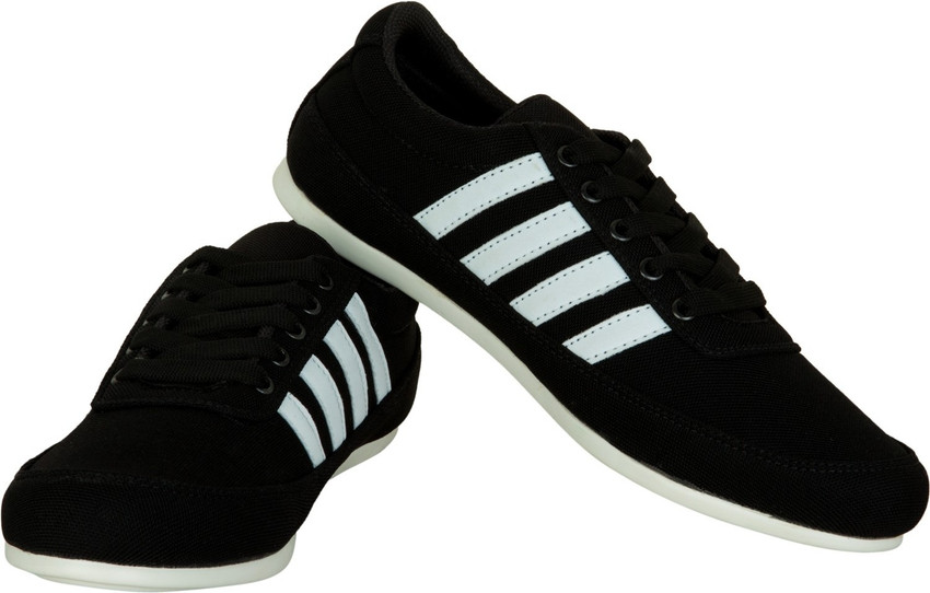 black shoes white stripe
