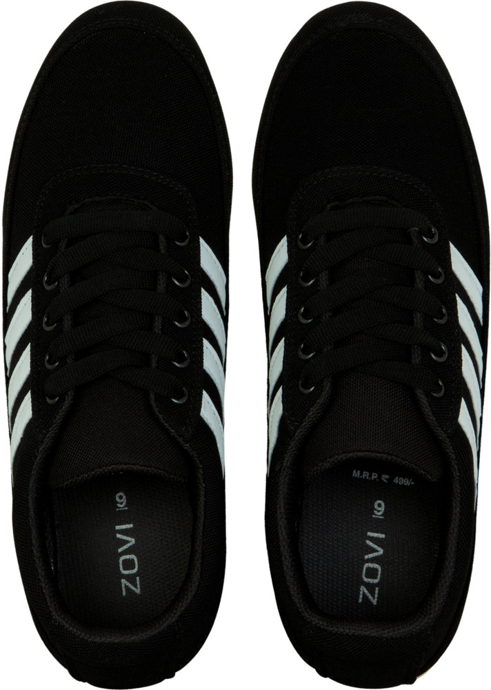 black shoes white line