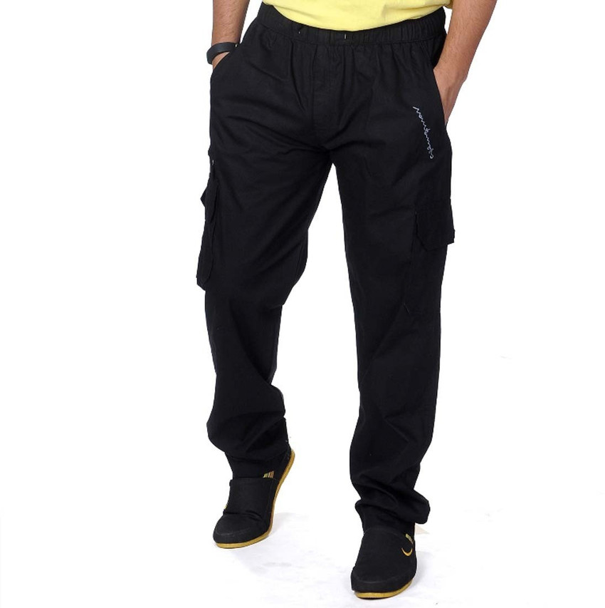 JAZZ Solid Men Black Track Pants - Buy Black JAZZ Solid Men Black 