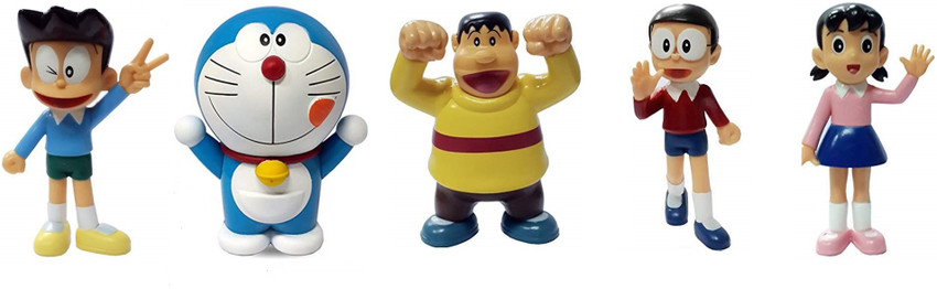 GRV Creations Doraemon & Friends Combo 5 Piece -Doraemon GRV Creations Doraemon & Friends Combo 5 Piece -Doraemon