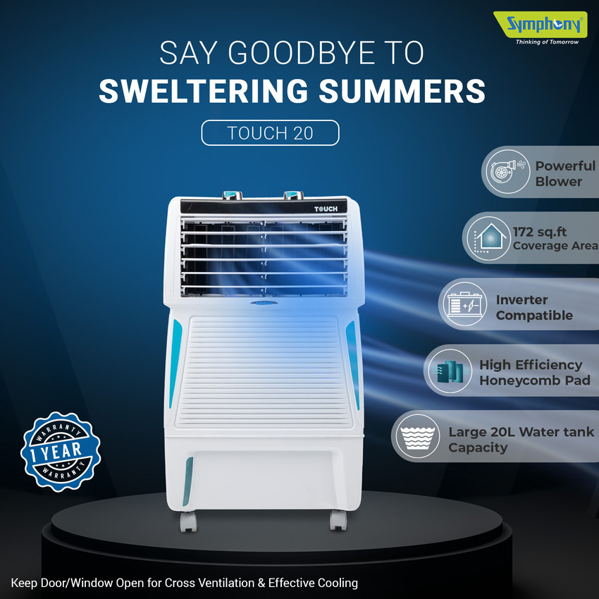 Symphony Cooler Touch Symphony 20 L Room/Personal Air Cooler Price