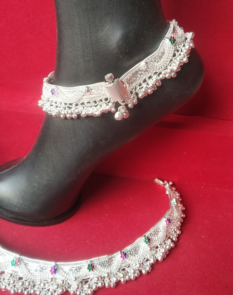 Dulhan Payal Latest Payal Design 2021 In Silver Silver Anklet