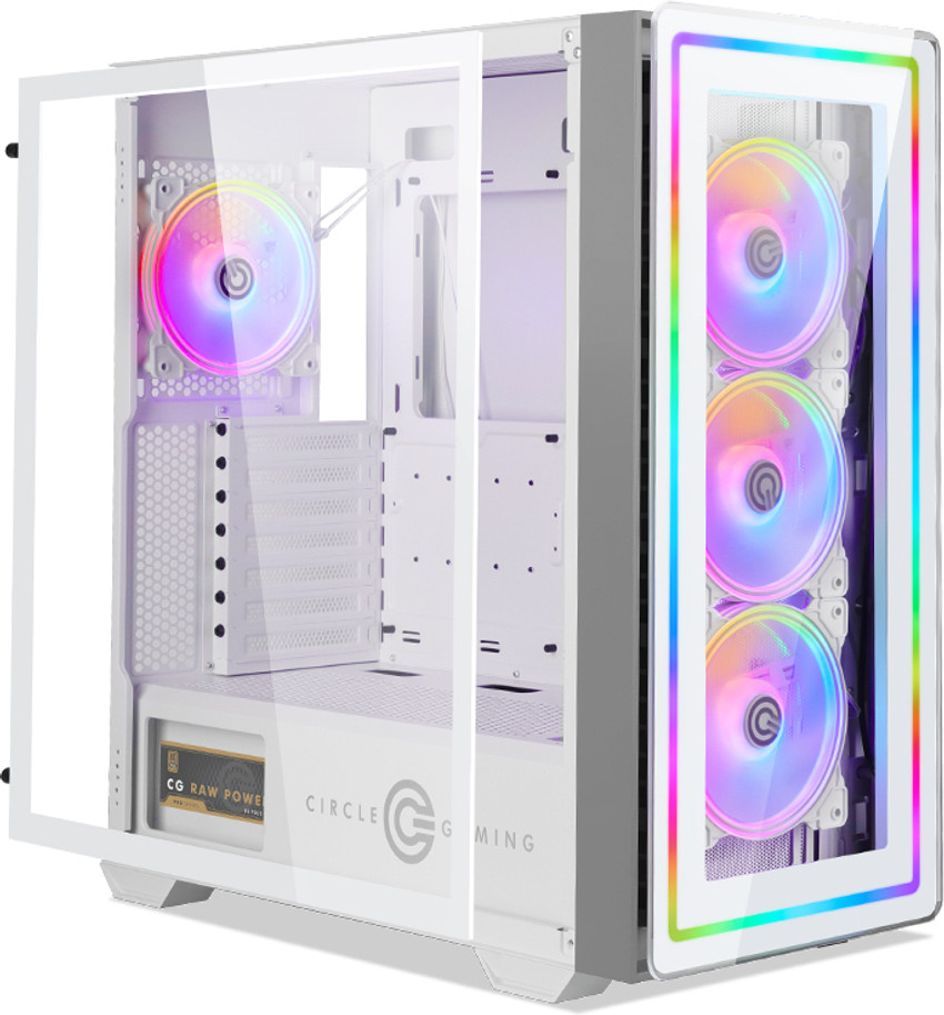 Circle infernova ZX Tempered glass with four ARGB fans