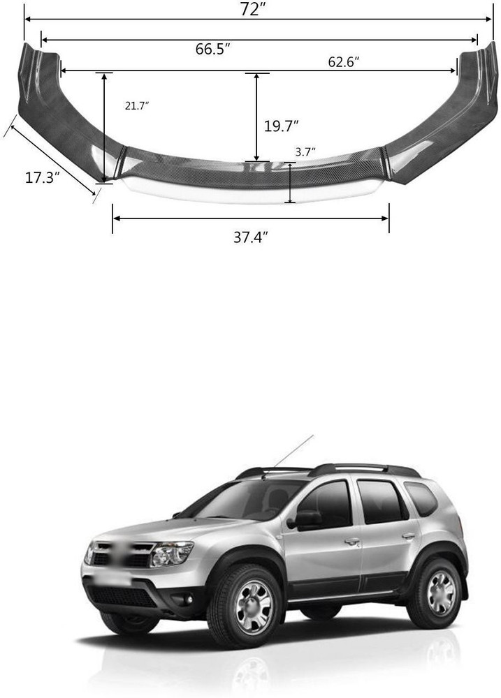 PRTEK Car Front Bumper Spoiler Splitter Body Kit Side Skirt Front Bumper Guard 968 Car Spoiler Price in India Buy PRTEK Car Front Bumper Spoiler Splitter Body Kit Side Skirt Front