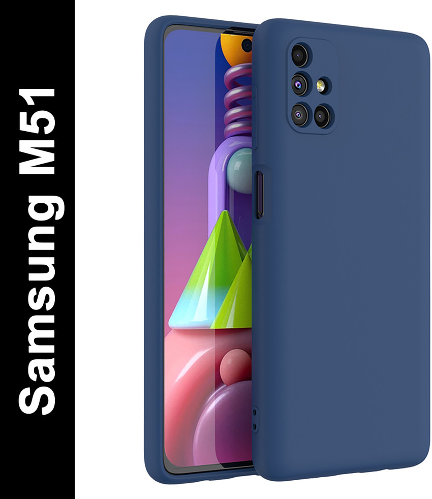 Purple M51 Silicone Back Cover M51 Back Cover Samsung Samsung Galaxy M51  Soft TPU Back Cover