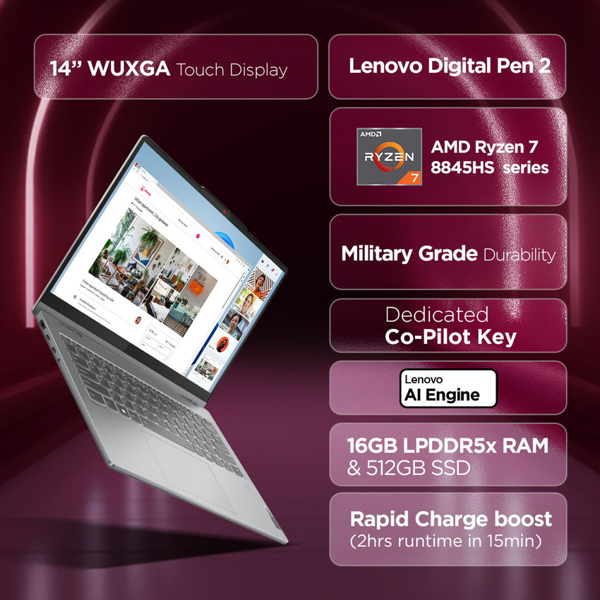 Lenovo IdeaPad 5 2-in-1 WUXGA IPS AMD Ryzen 7 Octa Core Lenovo IdeaPad 5 2-in-1 WUXGA IPS AMD Ryzen 7 Octa Core