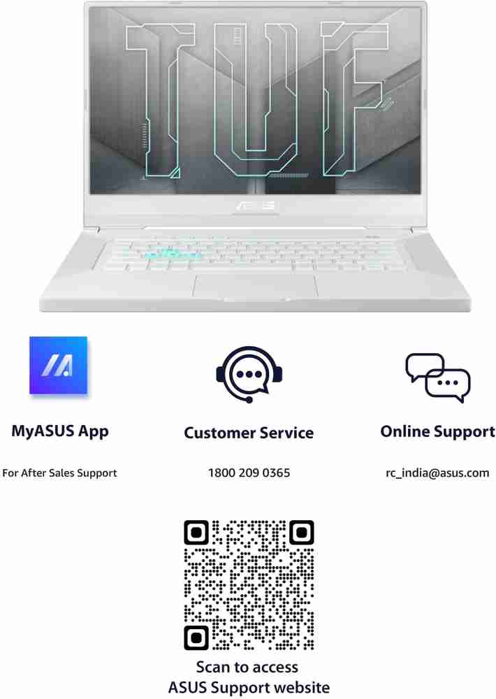 ASUS TUF Dash F15 Intel Core i5 11th Gen 11300H - (16 GB/512 GB 