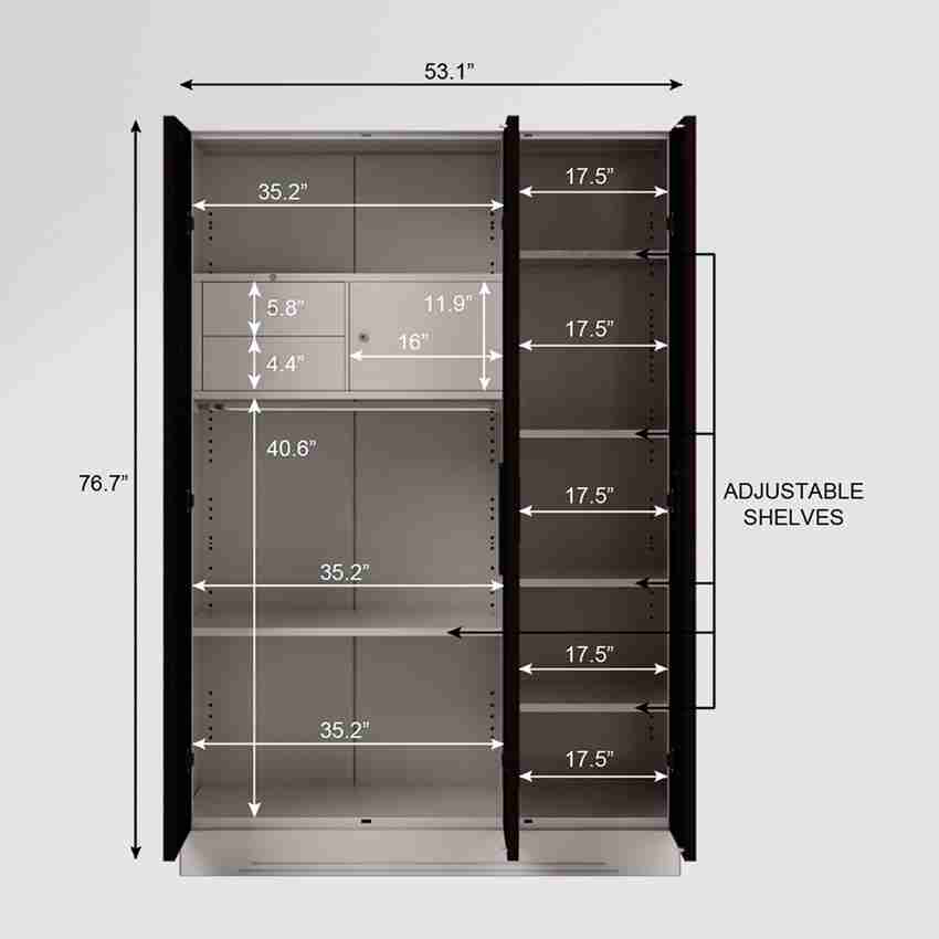 Godrej interio three door almirah discount