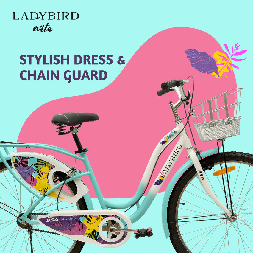 Miss India Lady Bird Cycle Blue Colour Price Bsa Ladybird Miss - Main Image