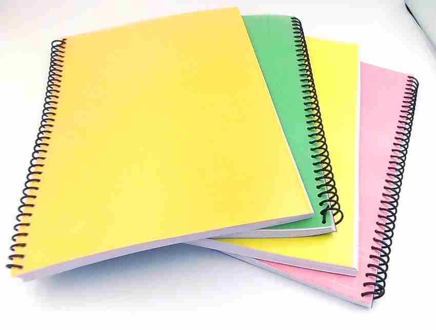 SHARMA BUSINESS A4 Soft Cover Spiral Notebook 4-Pack Blank Spiral 