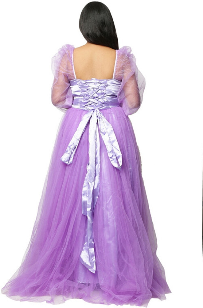 Wow princess Women A-line Purple Maxi/Full Length Dress - Buy Wow princess  Women A-line Purple Maxi/Full Length Dress Online at Best Prices in India |  Flipkart.com