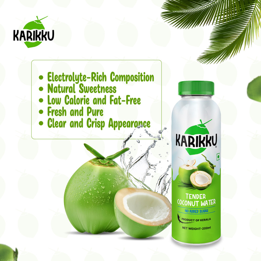 Water Powder Raw Tender Coconut Water Karikku 100% Natural - Main Image