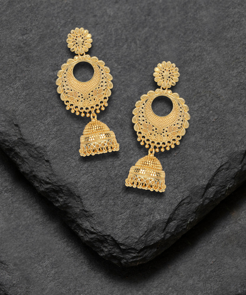 Latest Gold Chand Bali By Tanishq Bali Tanishq Chand Bali By