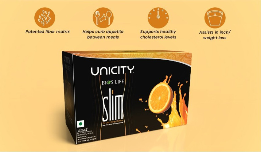 unicity Bios Life Slim 30 Sachet 217.5g| Fat Loss| Energy 