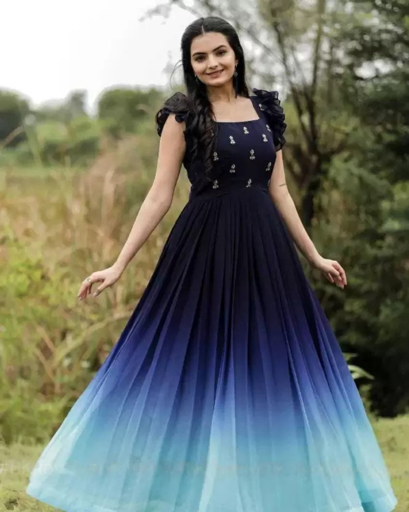 Long Gown Flipkart Anarkali Dress Online Shopping Embroidered