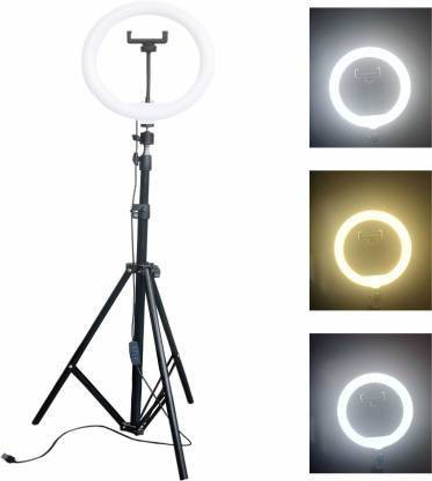 Sifaarish 10 inch LED Ring Light with 7 Ft Tripod Stand Combo and Phone Holder Flash Sifaarish Flipkart