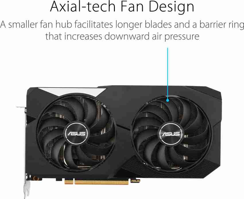 ASUS DUAL-RX6600-8G-V2/ DUAL-RX6600-8G-V3 GDDR6 8 GB AMD Radeon 