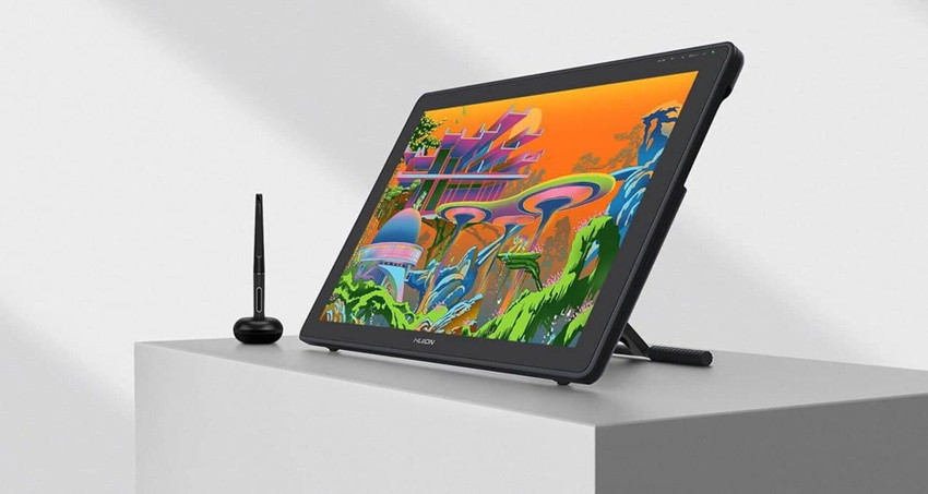 HUION Kamvas22 Plus（美品】HUION 液タブ Kamvas22 Plus GS-2202）