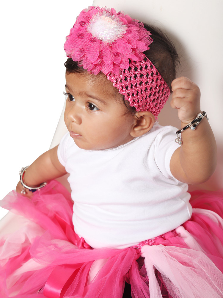 Saffron Fancy New Born Baby Girls Cute-pack of 1 Hair Band Price 