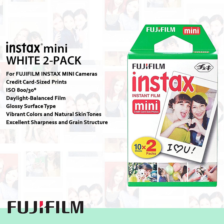 Fujifilm Instax Mini 11 Instant Camera Ice White + MiniMate Accessories