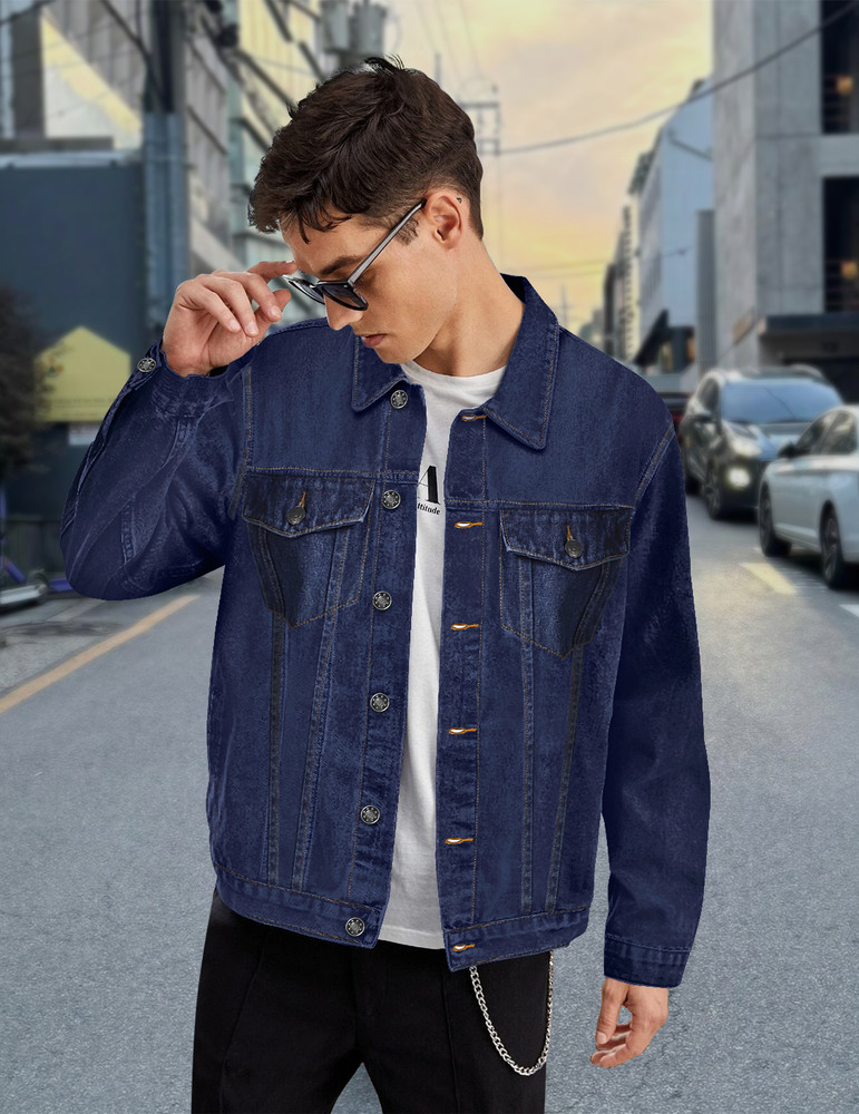 Jean Jacket Fashion Men Men Custom Denim Jeans Jacket And Winter