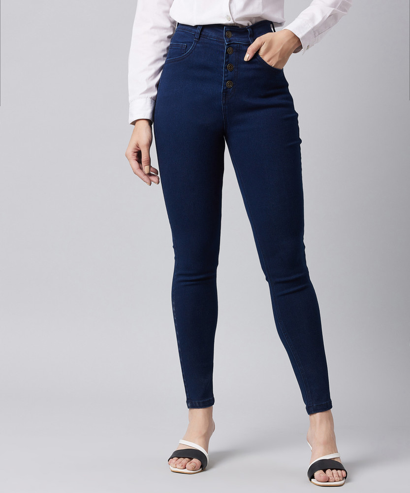 DOLCE CRUDO Skinny Women Dark Blue Jeans - Buy DOLCE CRUDO Skinny Women  Dark Blue Jeans Online at Best Prices in India | Flipkart.com