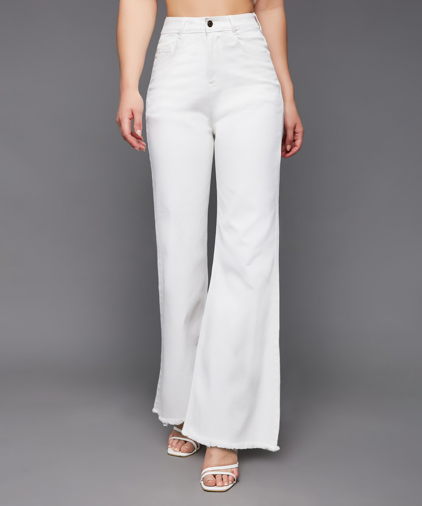 Miss Chase Straight Fit Women White Jeans - Buy Miss Chase Straight Fit  Women White Jeans Online at Best Prices in India | Flipkart.com