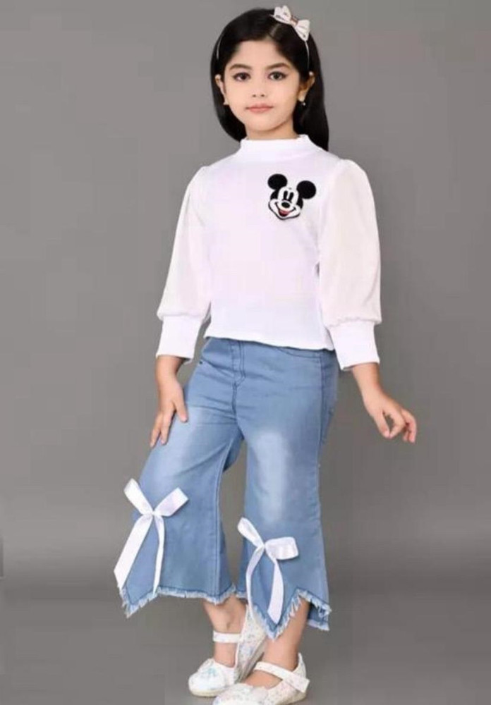 I Naina Dresses Girls Party(Festive) Top Jeans Price in India - Buy I Naina  Dresses Girls Party(Festive) Top Jeans online at Flipkart.com