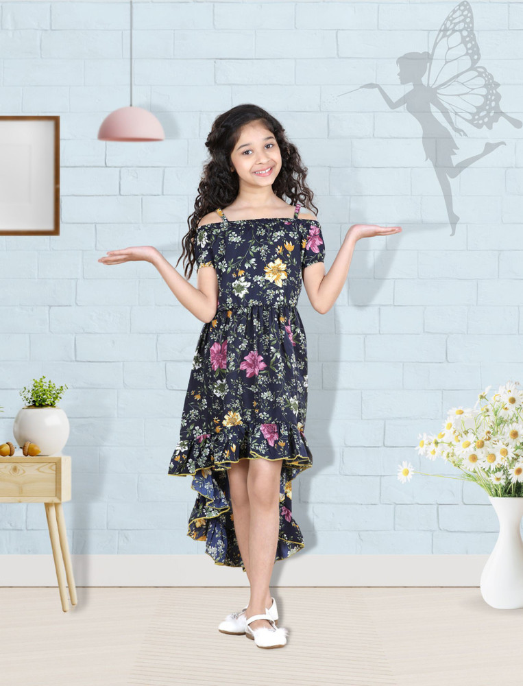 Flipkart Dresses For Girls CUTIEKINS Girls Mini/Short Casual Dress Price In  India Buy