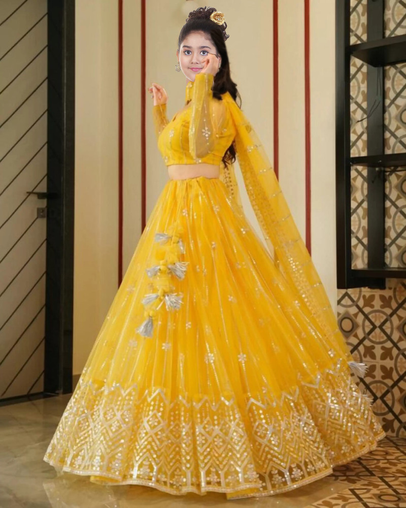 PILUDI Girls Lehenga Choli Western Wear Embroidered Lehenga, Choli and  Dupatta Set Price in India - Buy PILUDI Girls Lehenga Choli Western Wear  Embroidered Lehenga, Choli and Dupatta Set online at Flipkart.com