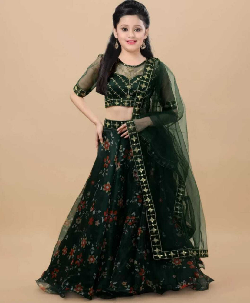 Lehenga Choli In Georgette Pesante Celeste Con Duponda Ricamata Per Ricevimento - Taglia Semi-Cucita