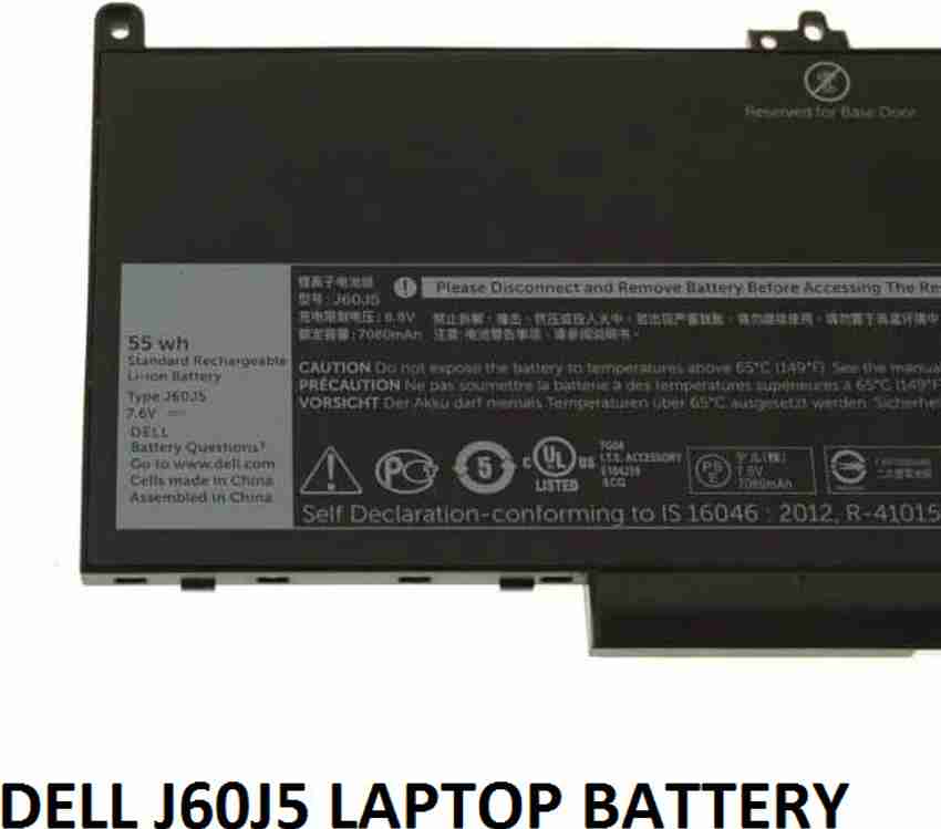 Dell J60J5 Replacement Battery E7470 E7270