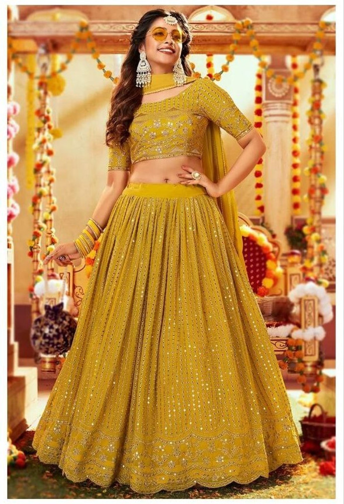 Seecart Embroidered Semi Stitched Lehenga Choli - Buy Seecart Embroidered  Semi Stitched Lehenga Choli Online at Best Prices in India | Flipkart.com