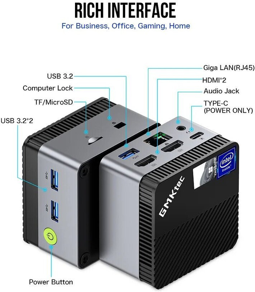 超小型PC GMK NucBox メモリ8GB SSD512GB おまけ付き