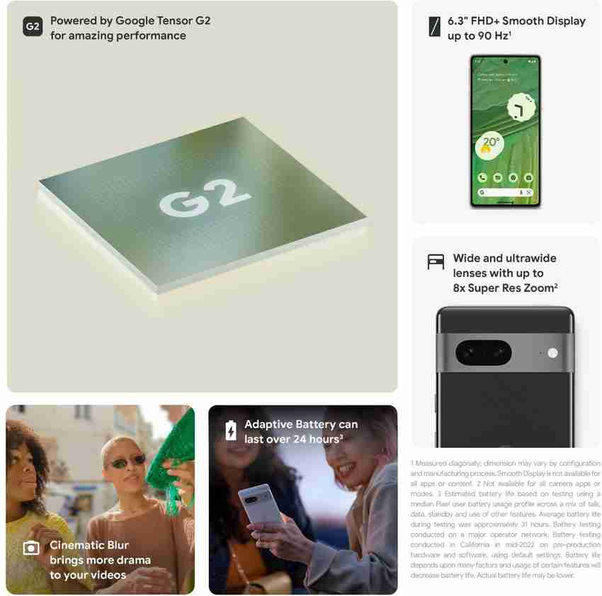 Google Pixel 7 (Snow, 128 GB) (8 GB RAM)