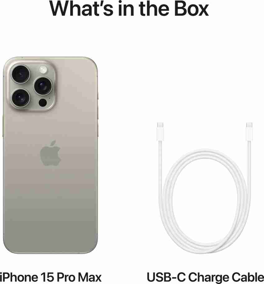 Apple iPhone 15 Pro Max (Natural Titanium, 512 GB)