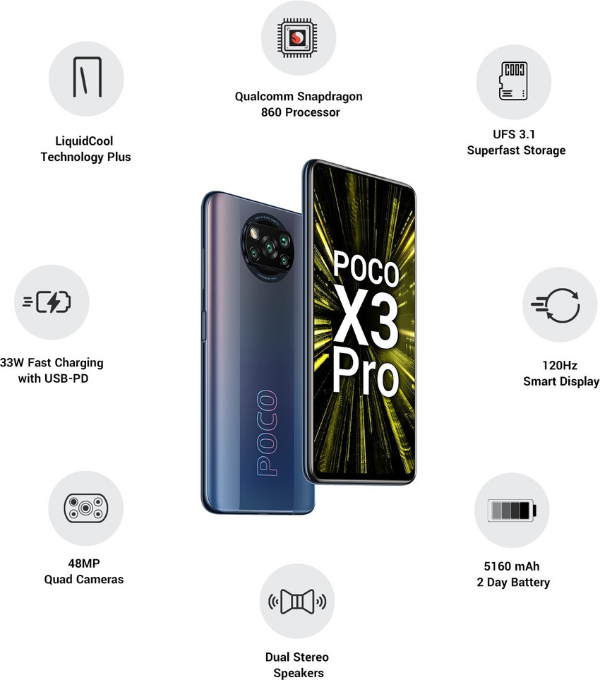 スマートフォン本体 Xiaomi Poco X3 Pro 6GB/128GB Amazon.com: POCO, LLC Poco X3 Pro (128GB, 6GB) 6.67In 120Hz