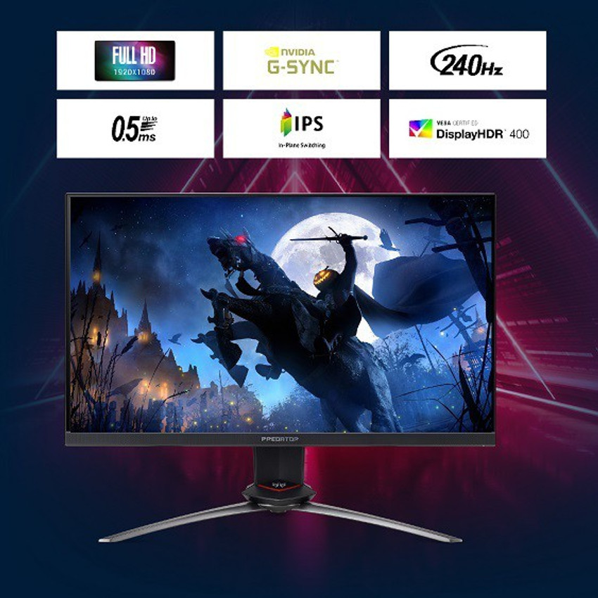 Acer Predator 62.23 cm (24.5 inch) Full HD LED Backlit IPS Acer Predator 62.23 cm (24.5 inch) Full HD LED Backlit IPS