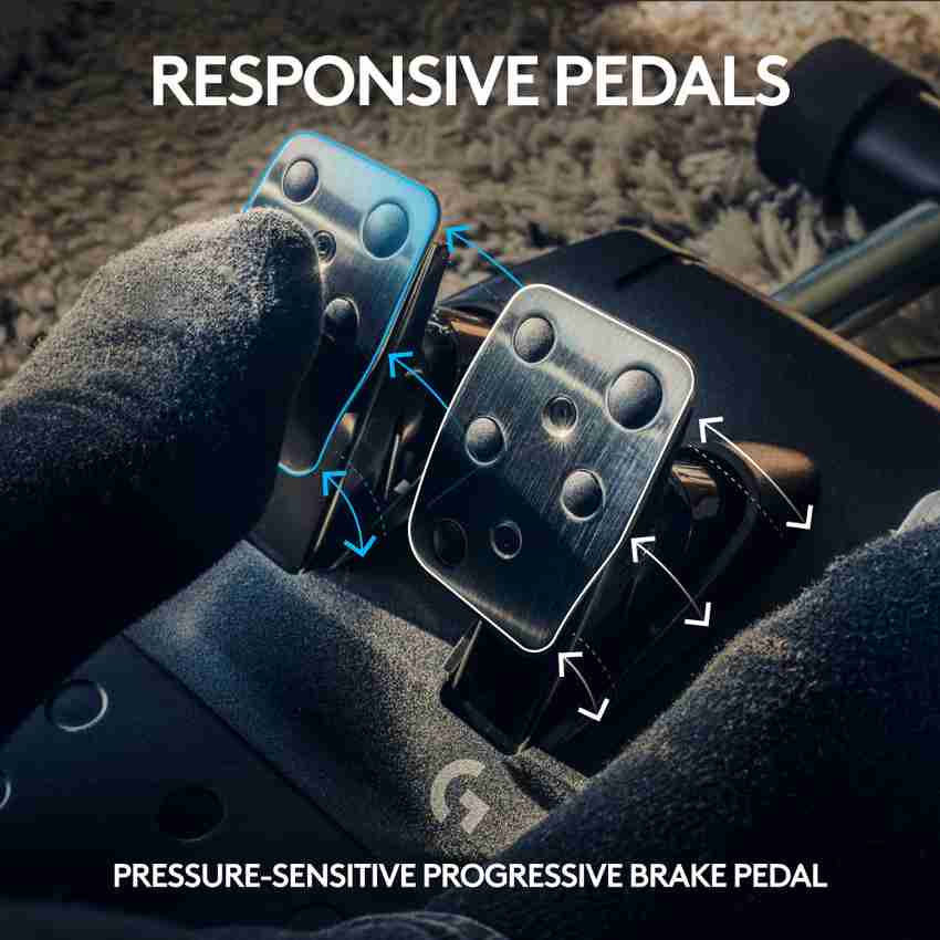 Logitech G923 Racing Wheel and Pedals,Dual Clutch, for Motion 