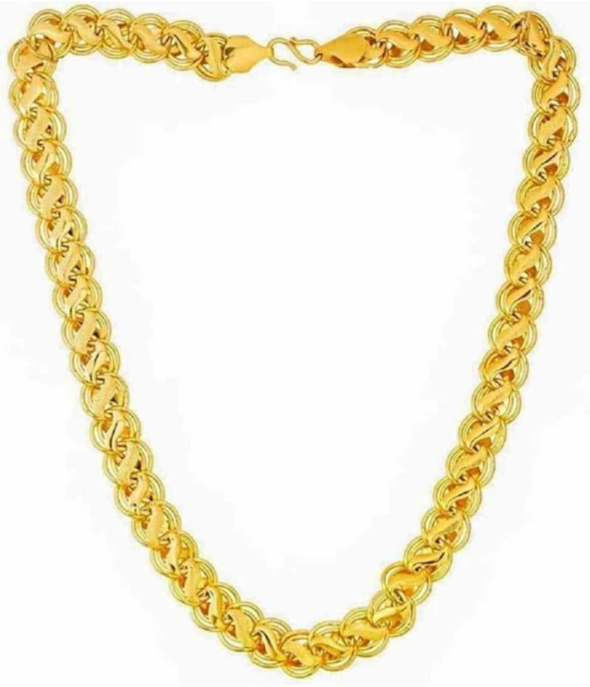 Smykker Fashion chain for boys 1 gram gold chain for men gents golden necklace neck chain long Gold plated Plated Alloy Chain Price in India Buy Smykker Fashion chain for boys 1