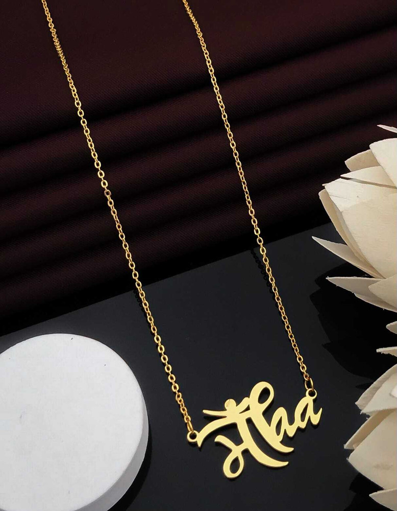 Gold pendant name price sales