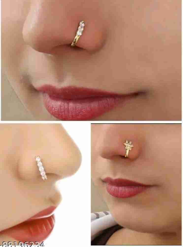 RENU CREATION Gold plated Plated Metal Alloy Brass Tungsten Nose Stud