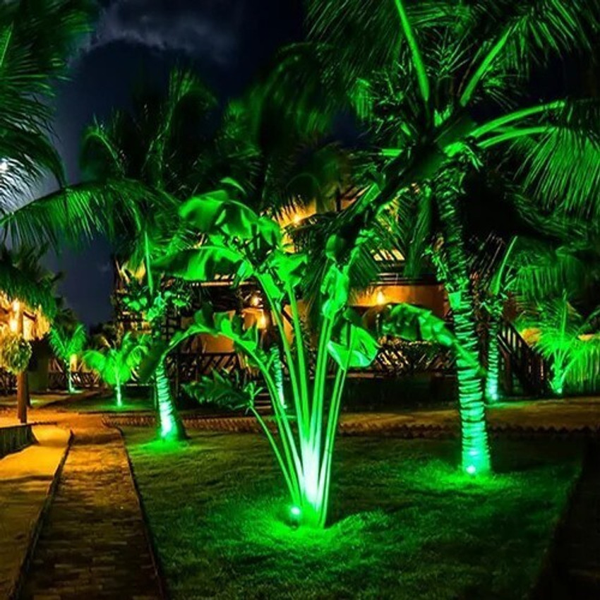 Hybrix LED Spike Light Spot Light Focus Light for Home Garden 5 Watt BridgeLux Optical COB LED GREEN Light IP67 Waterproof for Indoor Outdoor Use Single Unit Post Light Outdoor Lamp Price in