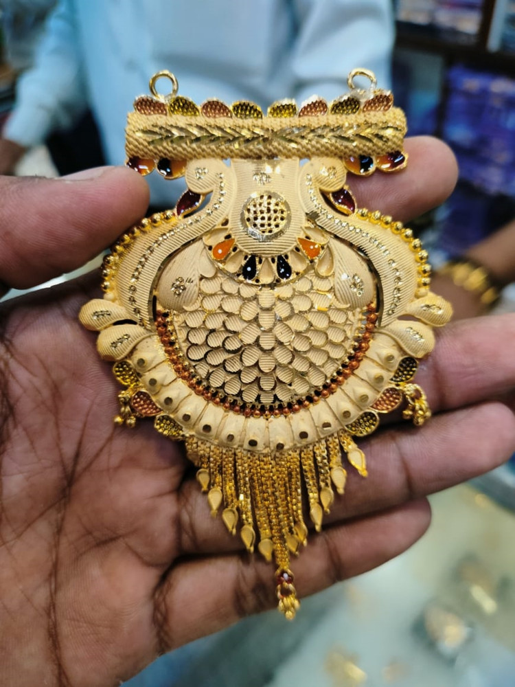 Mangalsutra Designs Double Kunda Locket Mangalsutra Pendant Design