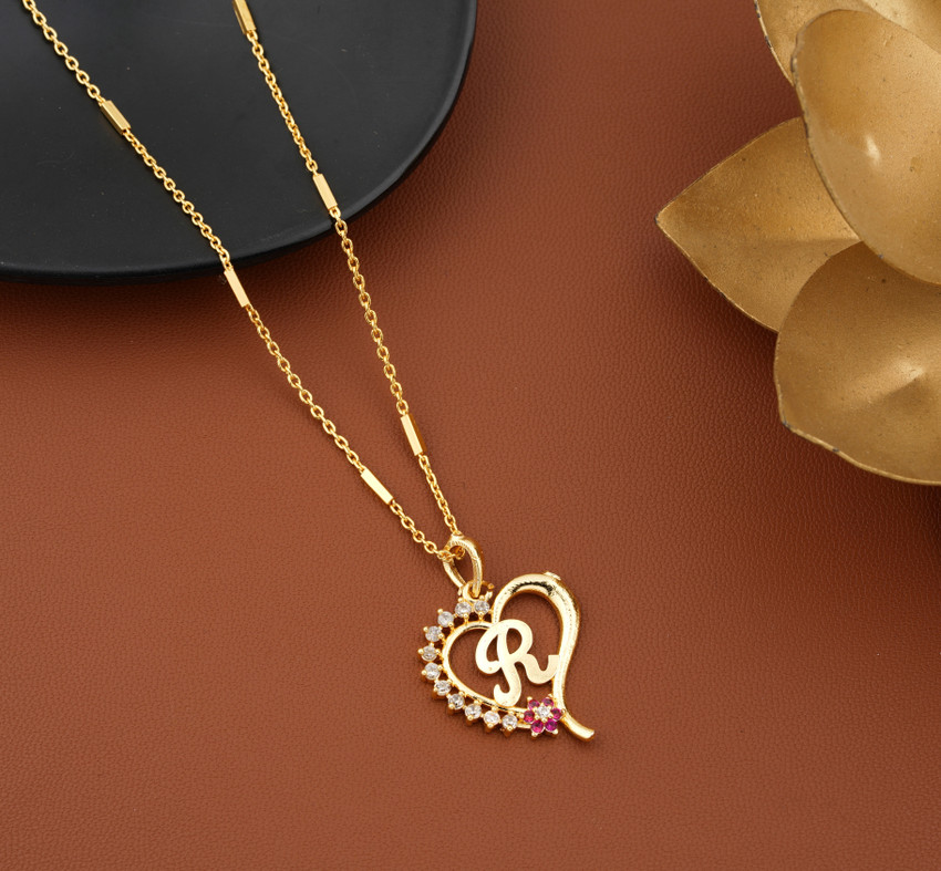 Gold pendant alphabet designs discount